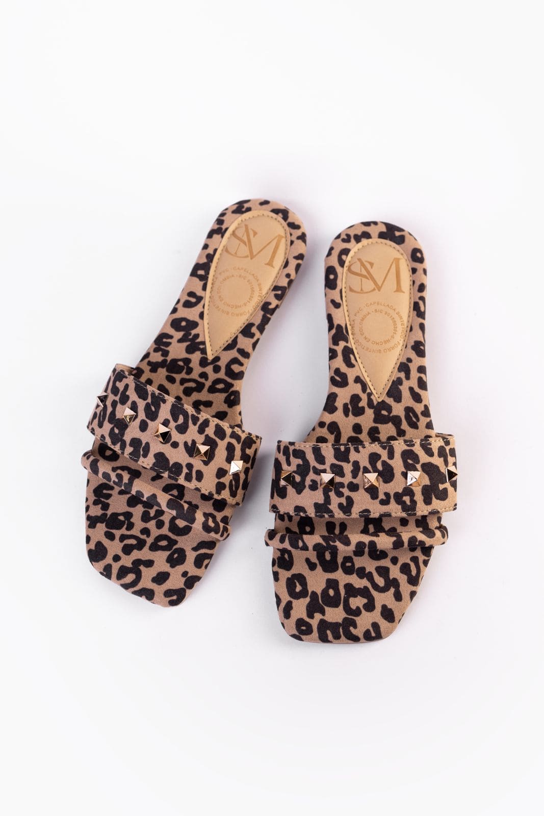SANDALIA PLANA I921 COW PRINT