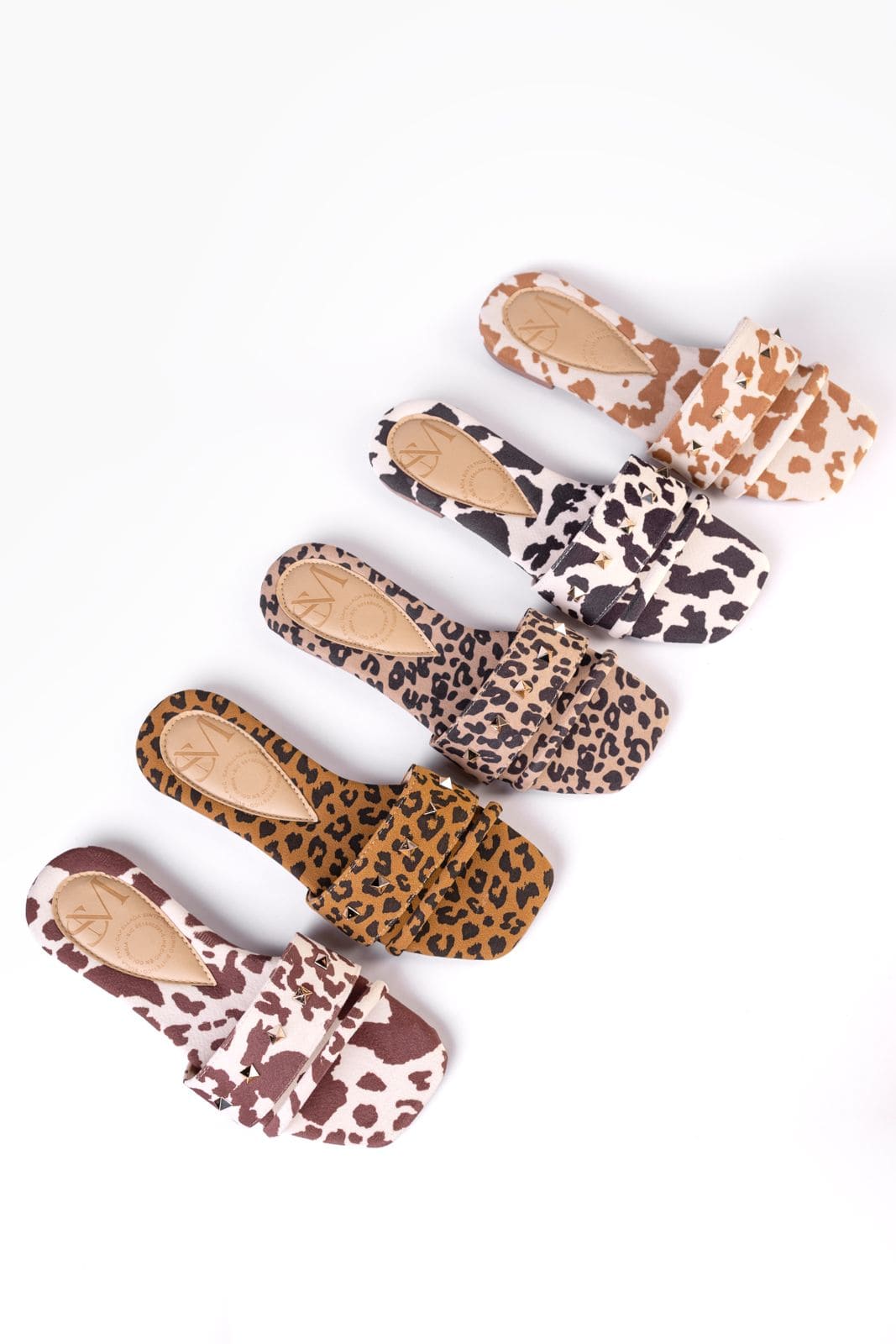 SANDALIA PLANA I921 COW PRINT