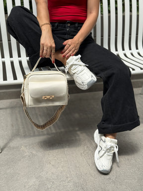 COMBO TENIS NOAH MARFIL + BOLSO N339