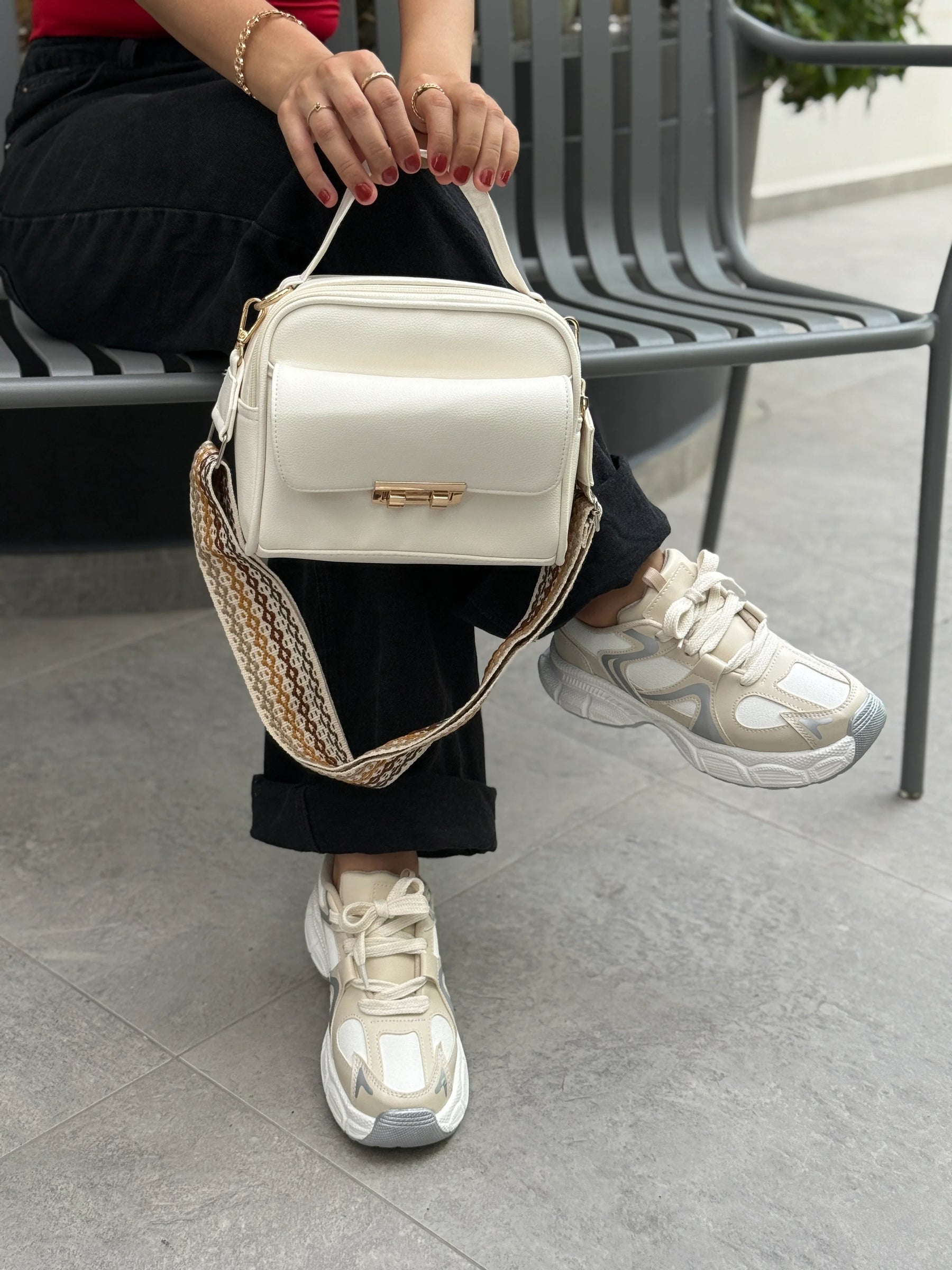 COMBO TENIS NOAH BEIGE + BOLSO N339